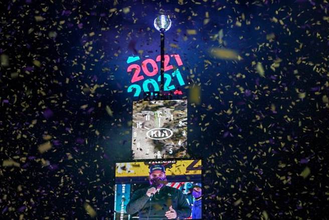 因疫情考量，知名的紐約時代廣場跨年盛事2021年跨年也改採線上觀看。（路透社）