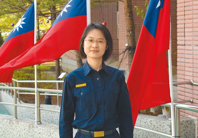 嘉义市警察局资讯科长曾纪秀。（廖素慧摄）