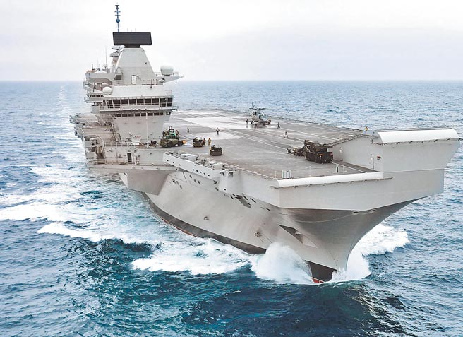 英国皇家海军航母伊莉莎白女王号。（取自英国皇家海军官网）