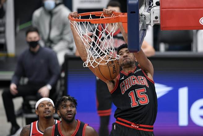 公牛前锋哈奇生的新冠检测确定呈现阳性了。(美联社)