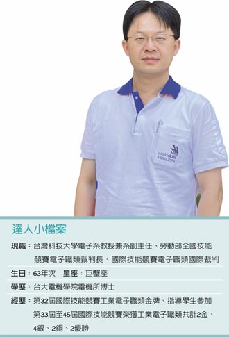 職場達人－國立台灣科技大學電子系教授 指導國際技能競賽 林淵翔成金牌推手