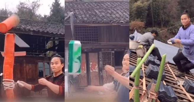 大陸男子花費6年時間習得飛牌絕技。（圖／翻攝自網易新聞）
