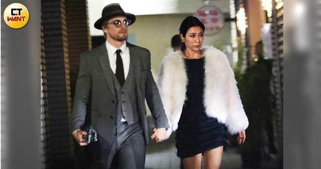 法比欧偕Des盛装出席聚会，一路牵紧紧，看得出感情相当好。（图／本刊摄影组）