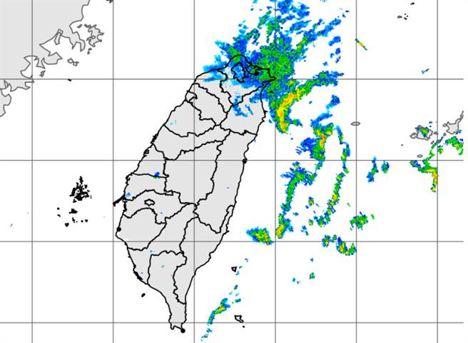 水气移入，北台湾恢復又湿又冷的天气型态。（中央气象局提供）
