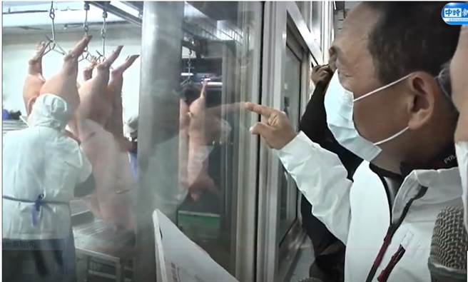 侯友宜4日訪視肉品公司。(中時新聞網直播)