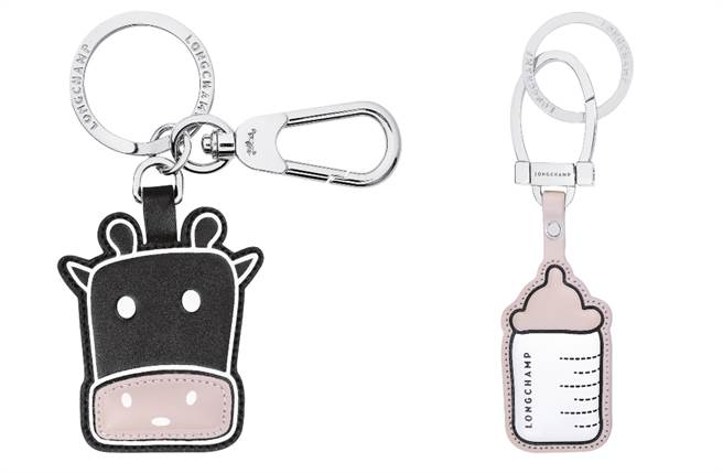 配件方面更有牛頭及小奶瓶牛皮吊飾，可愛模樣簡直讓少女們全陷入瘋狂。（圖／品牌提供）