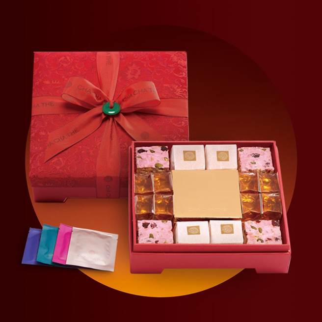 采采食茶以饶富东方美学色彩的包装，诠释赠礼之慎重与祝福！（采采食茶提供）