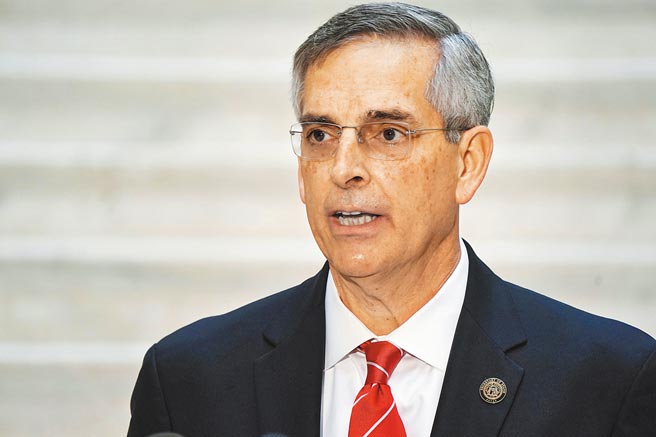 乔治亚州共和党籍州务卿拉芬斯佩格（路透）