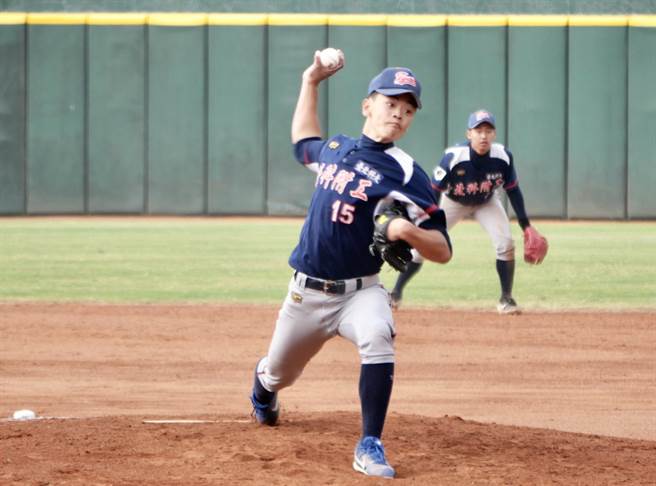 北科附工先发投手詹闵守先发7局无责失，依旧无缘助球队续命。（学生棒联提供）