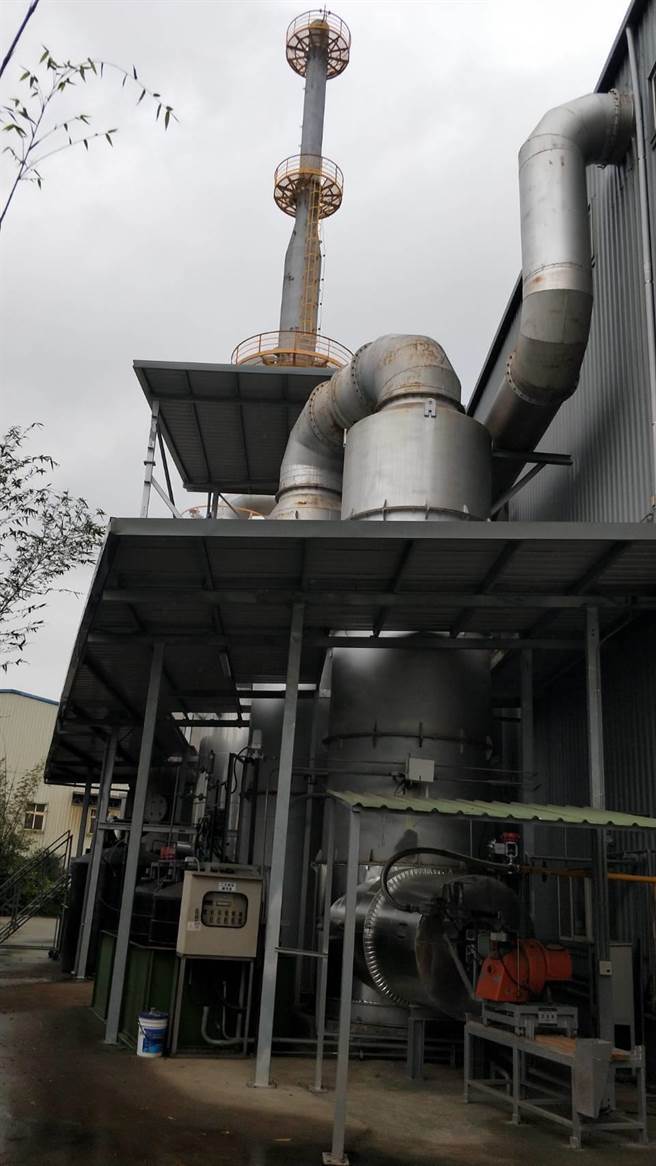 台湾默瑞工厂指出，工厂内部设有空污设备，一切遵循合法标准，并无谣传的「排放毒气」情形。（台湾默瑞公司提供／姜霏桃园传真）