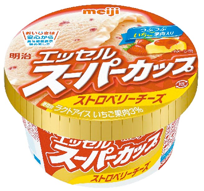 全家明治草莓起司超级冰淇淋，59元。（全家提供）