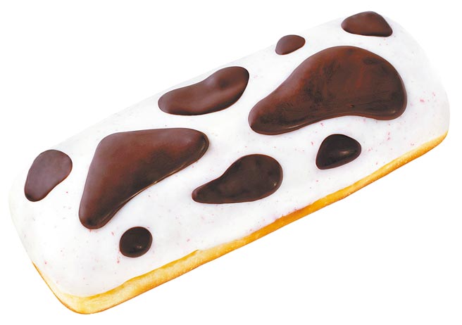 Mister Donut 2021牛年限定款草莓哞萌，55元。（Mister Donut提供）