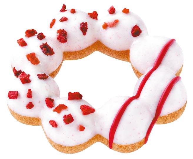 Mister Donut 3重草莓波堤，48元。（Mister Donut提供）