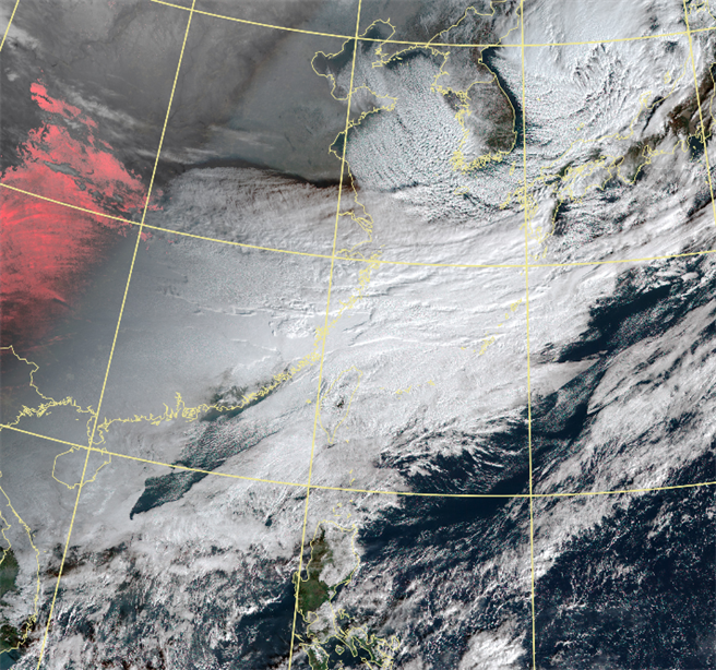 寒流分兩股南下，將從今天一路冷到下周三。(氣象局)