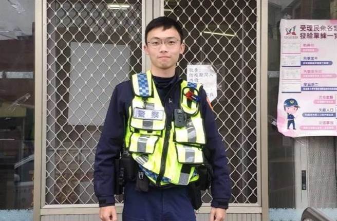 王宏佑去年12月19日才派任后壁分驻所服务，实际独自处理各项治安及服务尚未满1个月。（读者提供／刘秀芬台南传真）