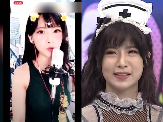 网友批评贝贝蕾直播（左）和录影有落差。（图／YT@我爱小明星大跟班）