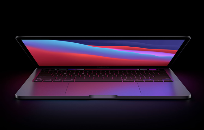 苹果在2020年推出採用M1晶片的MacBook，为笔电投下震撼弹。（摘自苹果官网）