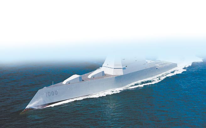 美國海軍「朱瓦特」級驅逐艦（DDG-1000）。（取自美國海軍官網）