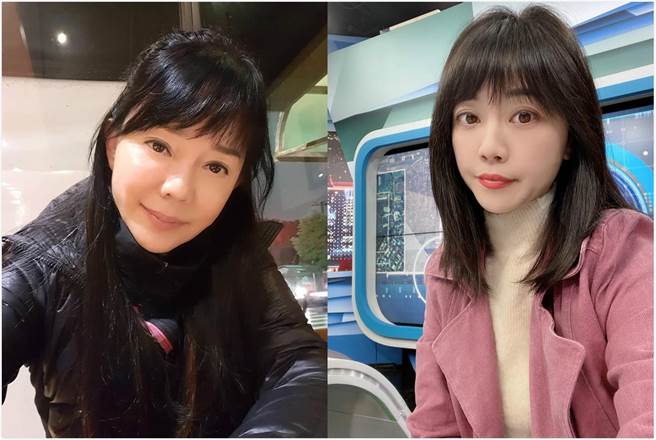 网友认为立委高嘉瑜(右)照片神似艺人狄莺(左)。（合成图／取自狄莺脸书粉专、高嘉瑜脸书）