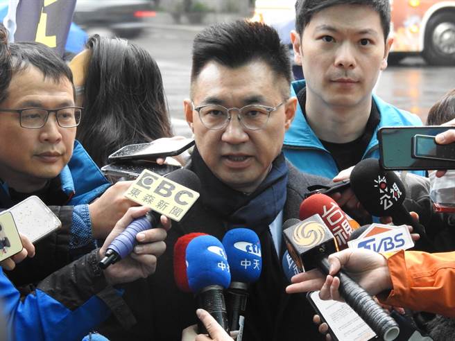 国民党主席江启臣。（张立勋摄）