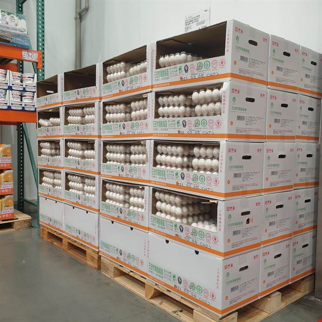 台湾Costco好市多14家分店响应销售非笼养蛋。（好市多提供）