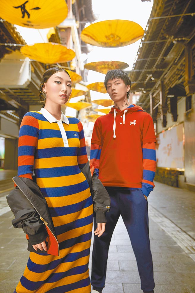 LACOSTE结合中西形象元素，以「福气恰恰发．聚集开年运」口号为发想。（LACOSTE提供）