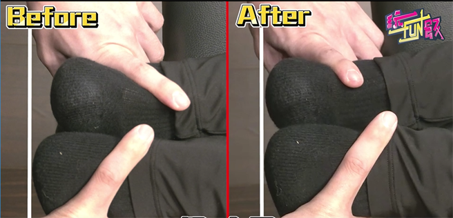 小编原先的长短脚问题马上获得改善。(摄影／邱子轩)