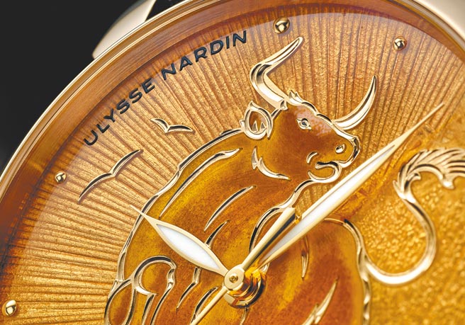 牛年表着重牛的神韵与细节，对工艺是一大挑战。（Ulysse Nardin提供）