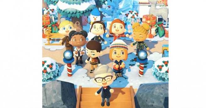 在白雪皑皑的「Tommy Forest」，参加一场别开生面的虚拟派对。（图／品牌提供）