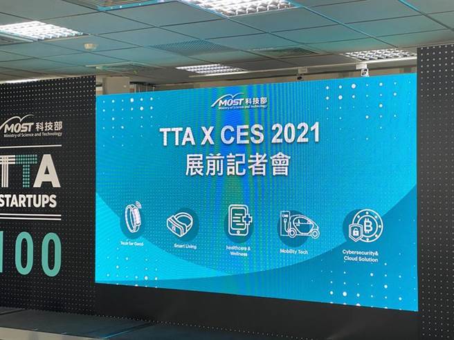科技部率100家新创公司，线上参与美国CES消费性电脑展。图／彭媁琳摄