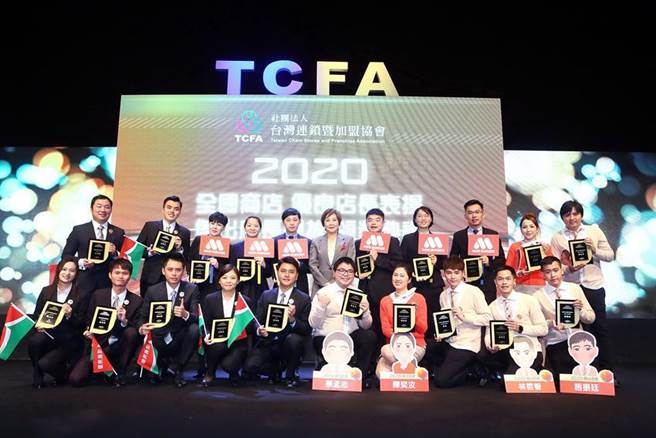 （台湾连锁暨加盟协会（TCFA）主办2020年全国商店杰出店长选拔，摩斯汉堡6位店长荣获优良店长，其中3位脱颖而出荣获全国杰出店长奖。图／安心食品提供