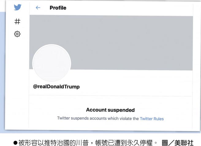 刪了川普帳號推特反傷自己 全球財經 工商時報