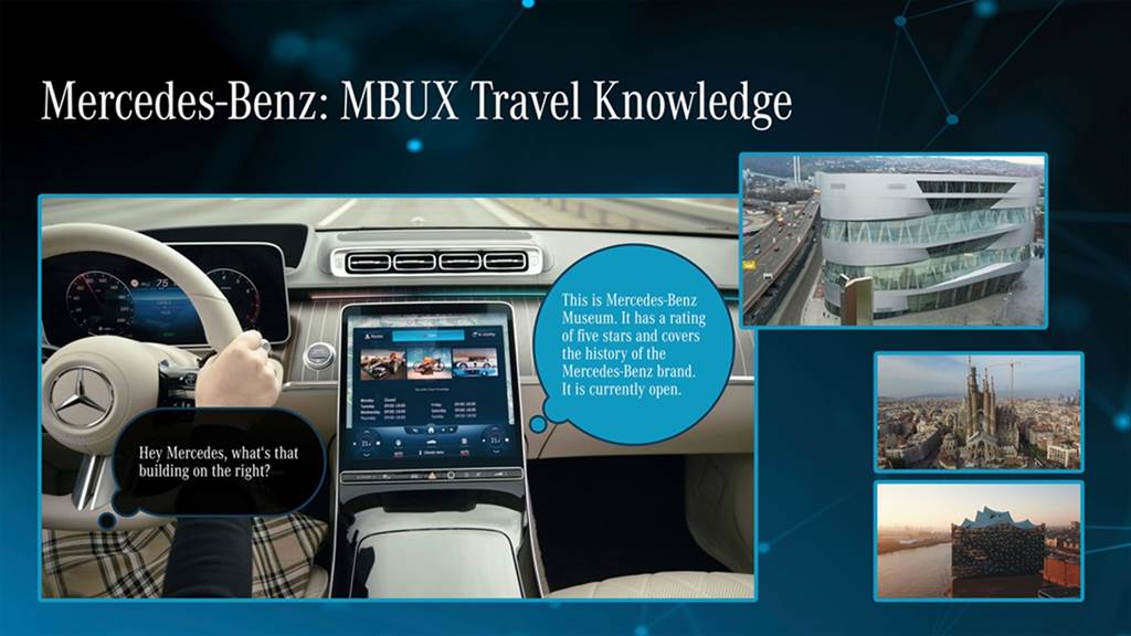 Mercedes-Benz將在CES展示新版具備旅程諮詢功能的MBUX 新S-Class也將會搭載
