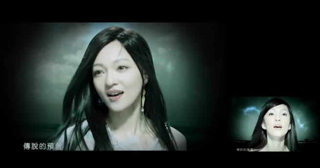 张韶涵重唱17年前的《欧若拉》，网讚根本没变。（图／微博@浙江卫视天赐的声音）