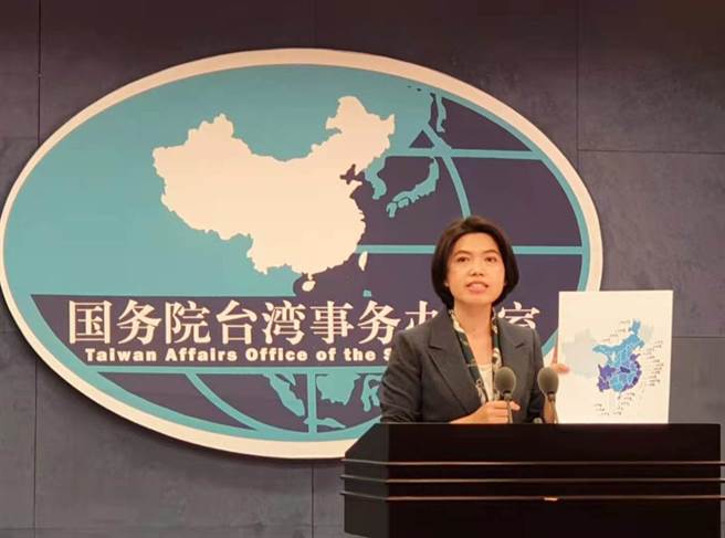 大陸國台辦發言人朱鳳蓮。（藍孝威攝）