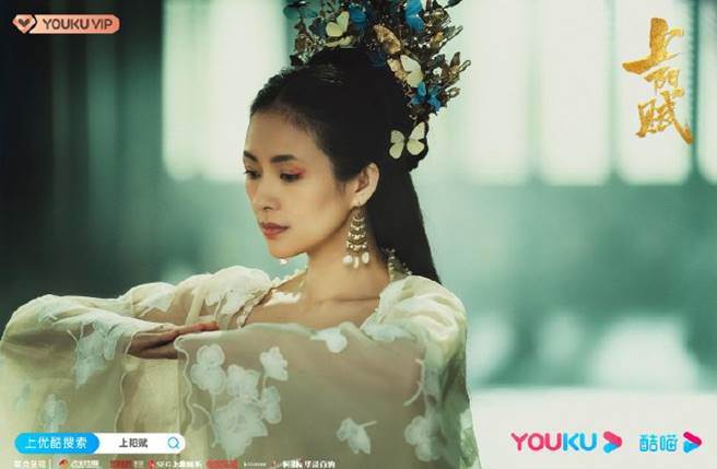 章子怡首部电视剧《上阳赋》播出后引发热议。（图／取材自电视剧上阳赋微博）