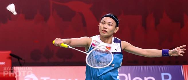 戴资颖在YONEX泰国羽球公开赛16强战，直落二解决韩国选手金佳恩。（Badminton Photo提供）
