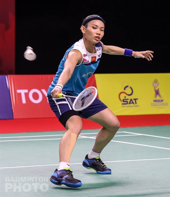戴资颖回击对手。（Badminton Photo提供）