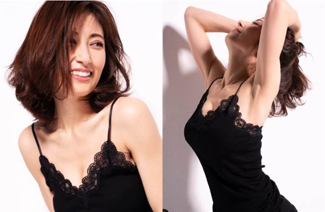 熊田曜子穿性感睡衣宣传YouTube付费频道。(图／翻摄自日网、IG)
