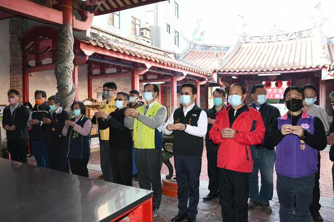 国定古蹟彰化圣王庙修復工程14日开工，将投入1300万元，针对庙殿院埕及墙体进行大幅整修，预定1年完工。（吴敏菁摄）