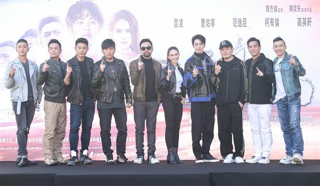 周杰伦与昆凌难得同台亮相。(陈俊吉摄)