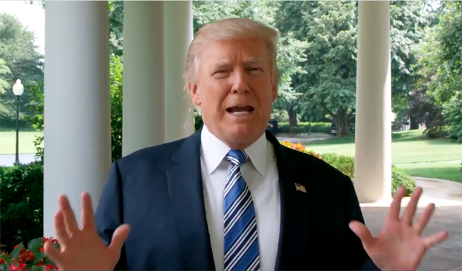 川普的弹劾案不论是否在参院正式通过，都将造成共和党的分裂。（图／推特@POTUS)