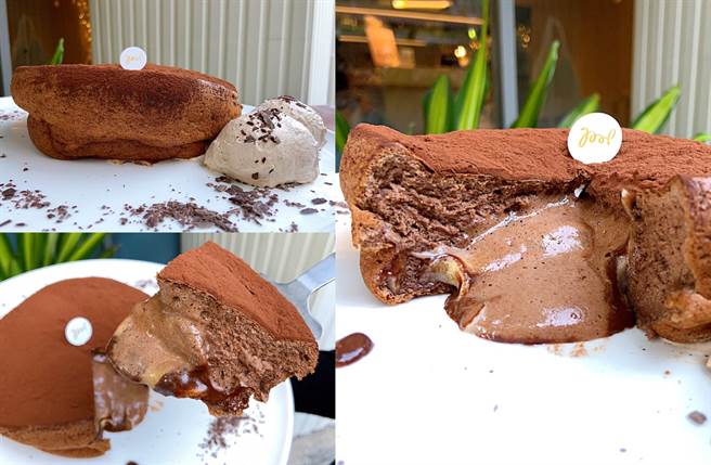 从内馅到装饰都是满满苦甜巧克力的「可可伯爵瓦帕松饼」也强势回归。（图／杨婕安摄）