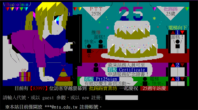 批踢踢实业坊（PTT）。（图／摘自PTT）