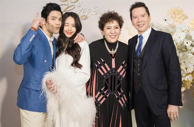 昔日郭碧婷染髮，婆婆陈岚曾有意见，说下次要她同意，引发热议。(翻摄自向太陈岚微博)