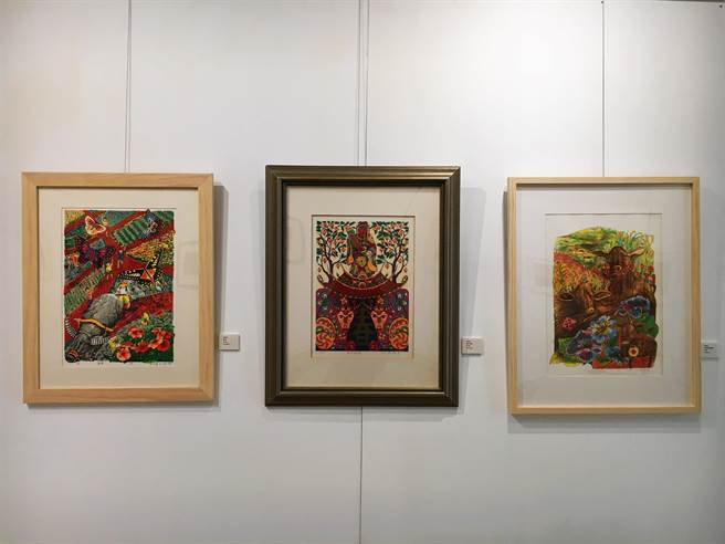 位于台南市将军区的香雨书院为迎接新春，邀请台南知名版画艺术家吴鸿沧、林昭安版画创作团队共30位艺术家，推出师生联展。（南大提供／李宜杰台南传真）