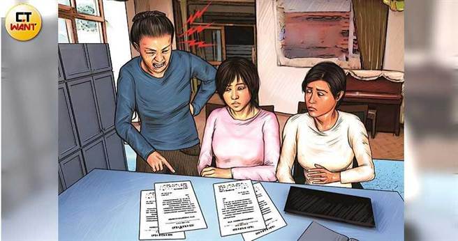 蔡女因不滿兒福社工對兒子的處置方式，竟控告董姓培育員和蔡姓社工偽造文書，讓2人承受不白之冤。（圖／本刊繪圖組）