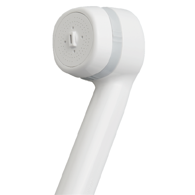 樂天市場的DUSKIN 日本除氯蓮蓬頭組，含2顆濾芯，原價1420元，特價1065元。（樂天市場提供）