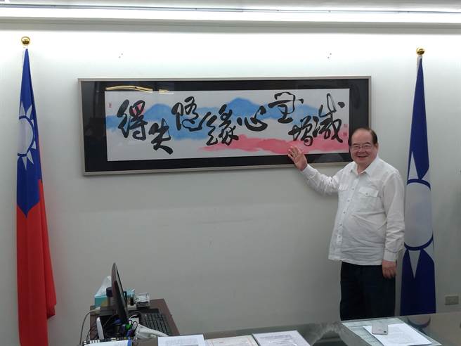 国民党秘书长李乾龙。（黄福其摄）