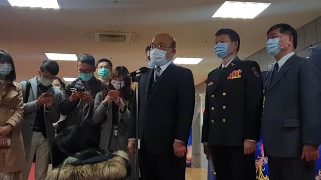 行政院长苏贞昌今（19日）替张缓颊称，他应该不是这个意思，只是希望更好。（叶书宏摄）